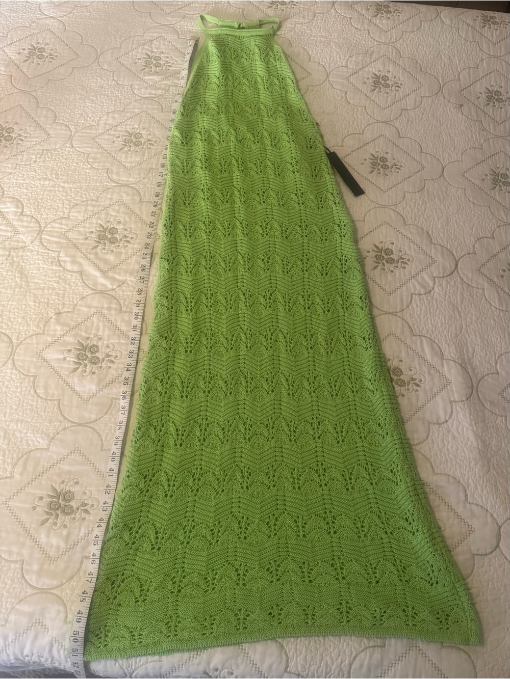 House of Harlow 1960 Lime Green Crochet Maxi dress